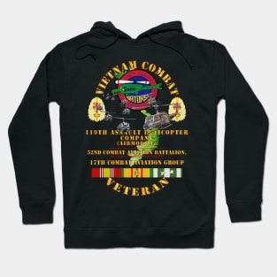 Vietnam Combat Vet - 119th AHC - 52nd CAB - 17th Combat Aviation Group - Big HELO VN  SVC X 300 Hoodie